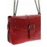 Twinset borsa Rebel a tracolla in pelle effetto craclé colore beet red art. 192ta723303896